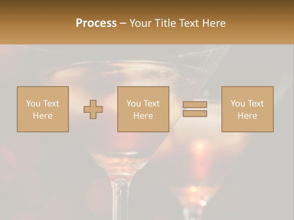 A Couple Of Glasses Filled With Liquid On Top Of A Table PowerPoint Template