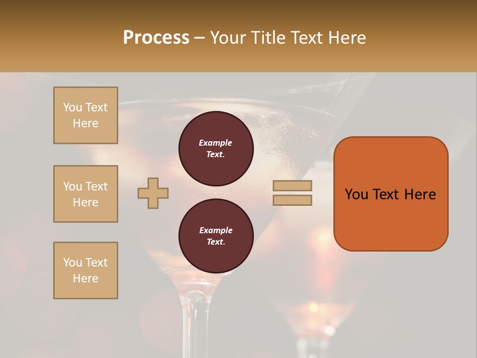A Couple Of Glasses Filled With Liquid On Top Of A Table PowerPoint Template