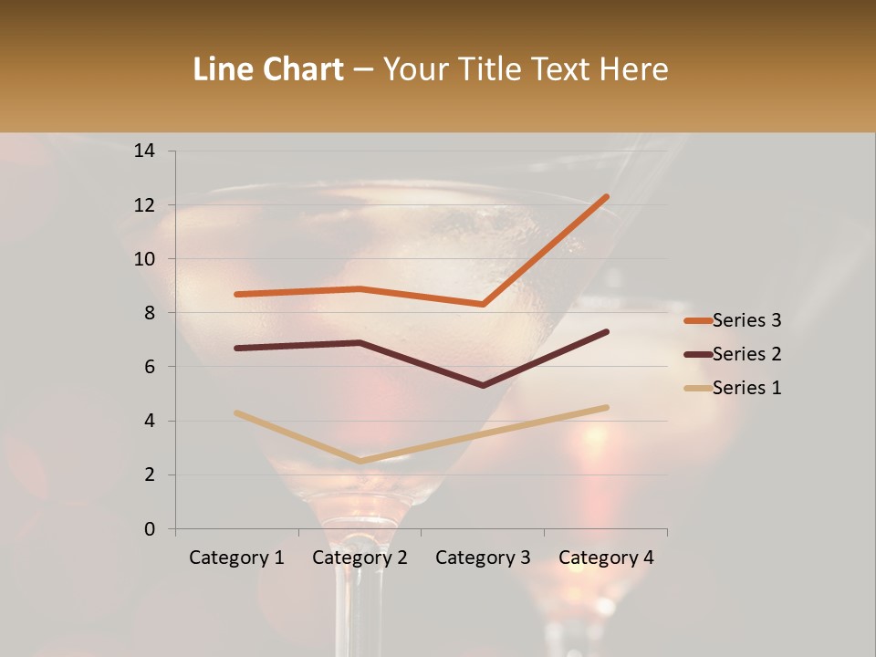 A Couple Of Glasses Filled With Liquid On Top Of A Table PowerPoint Template