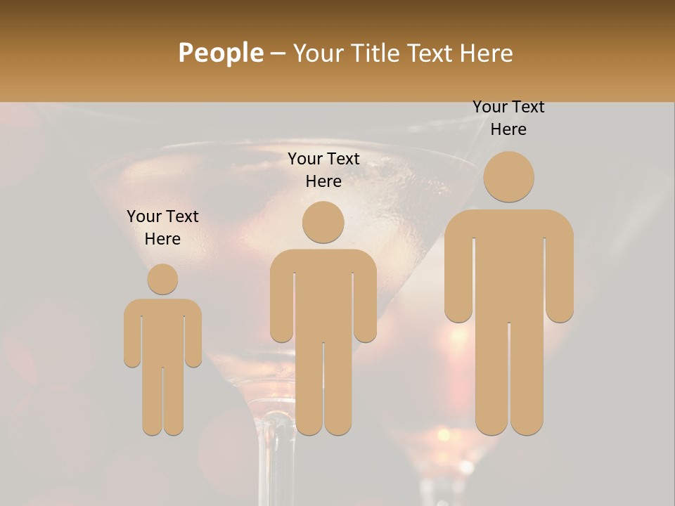 A Couple Of Glasses Filled With Liquid On Top Of A Table PowerPoint Template