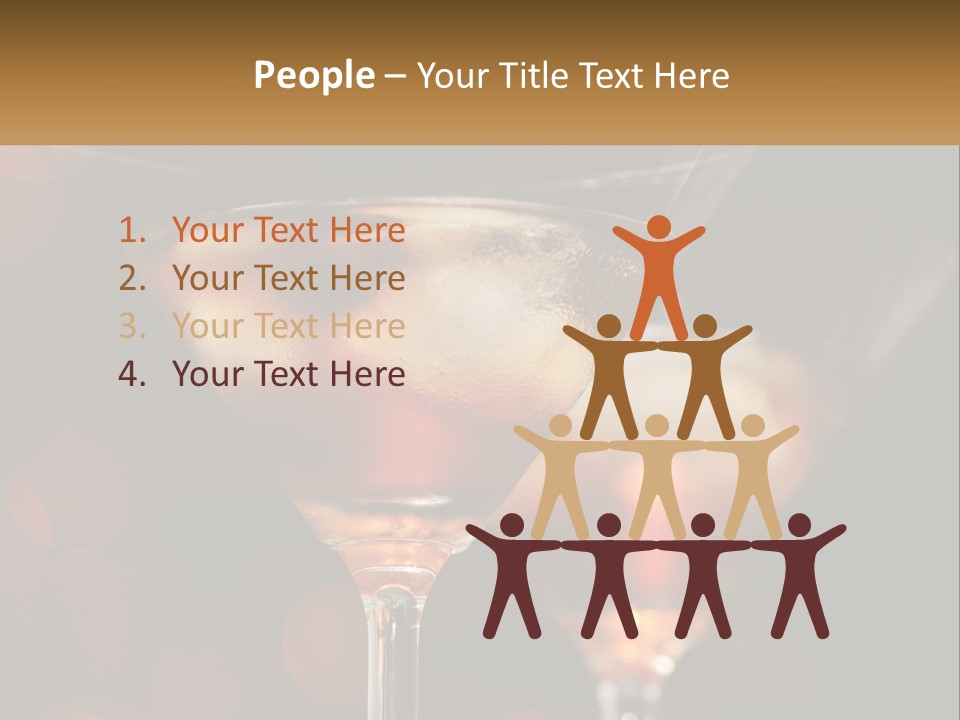 A Couple Of Glasses Filled With Liquid On Top Of A Table PowerPoint Template