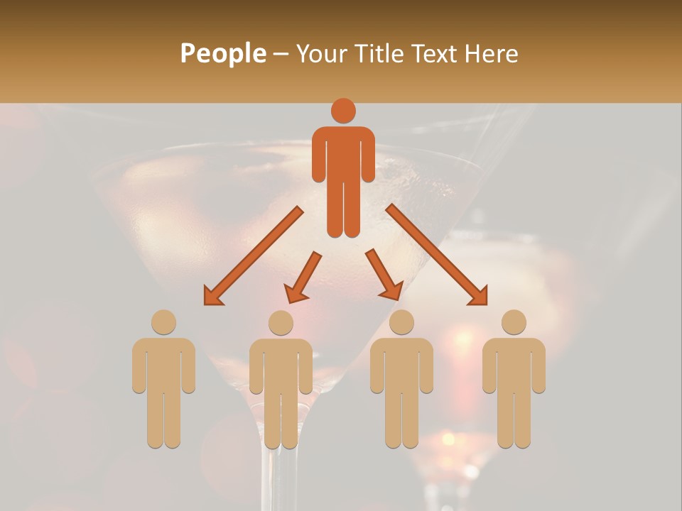 A Couple Of Glasses Filled With Liquid On Top Of A Table PowerPoint Template