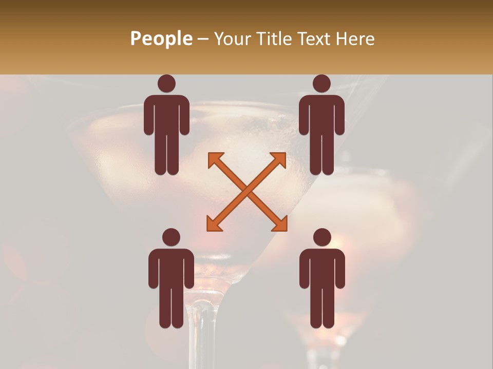 A Couple Of Glasses Filled With Liquid On Top Of A Table PowerPoint Template