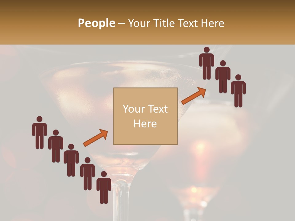A Couple Of Glasses Filled With Liquid On Top Of A Table PowerPoint Template