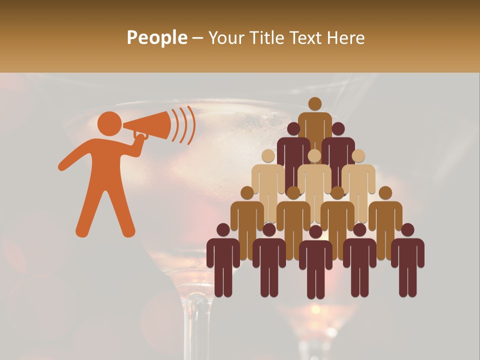 A Couple Of Glasses Filled With Liquid On Top Of A Table PowerPoint Template