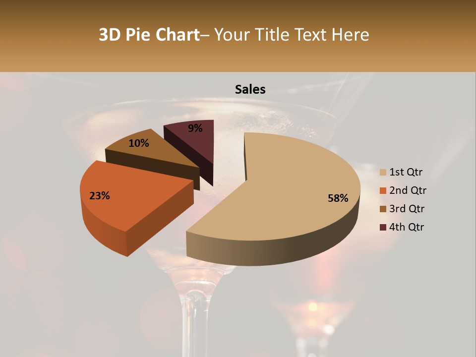 A Couple Of Glasses Filled With Liquid On Top Of A Table PowerPoint Template