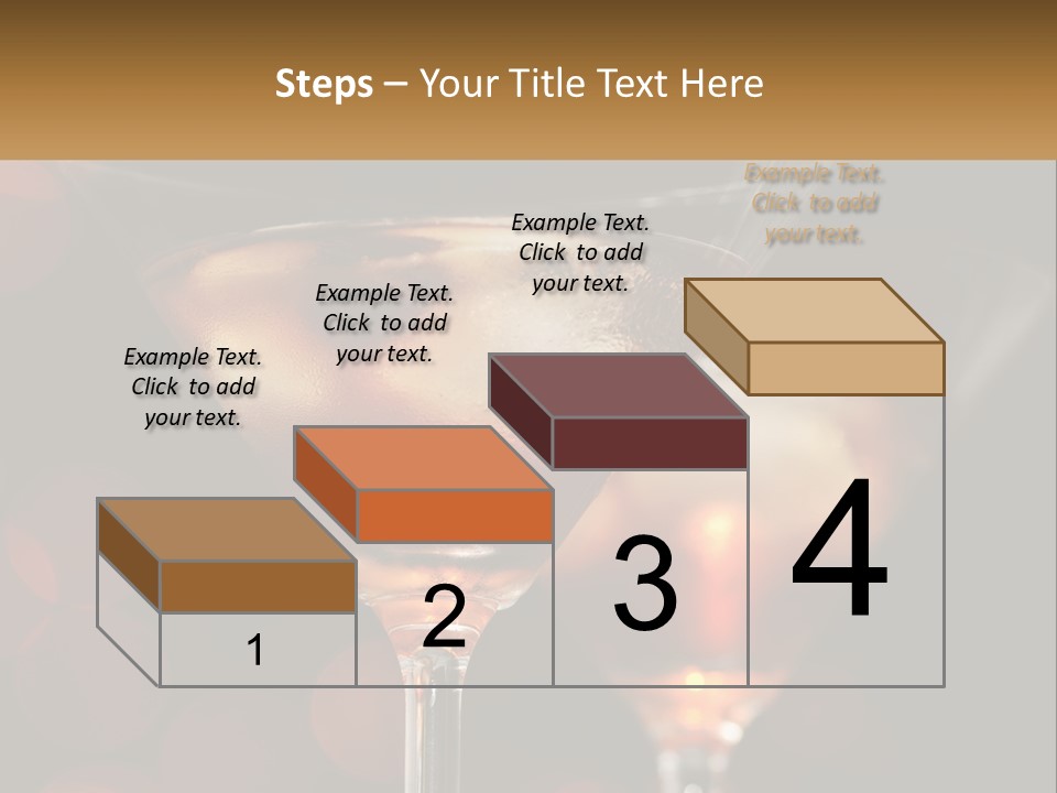 A Couple Of Glasses Filled With Liquid On Top Of A Table PowerPoint Template