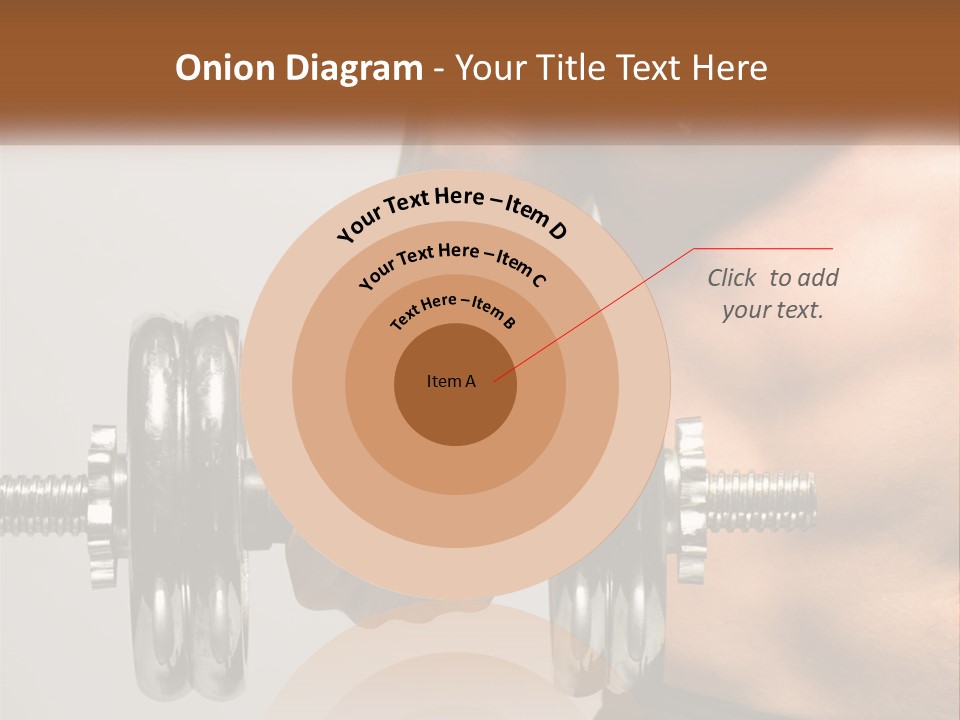 A Man Holding A Dumbbell In His Right Hand PowerPoint Template