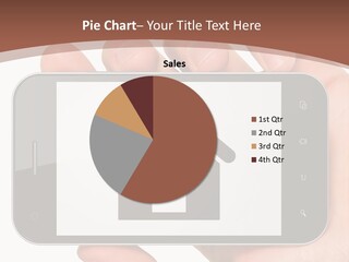 A Person Holding A Cell Phone With A House On It PowerPoint Template