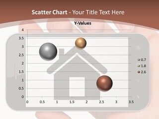 A Person Holding A Cell Phone With A House On It PowerPoint Template