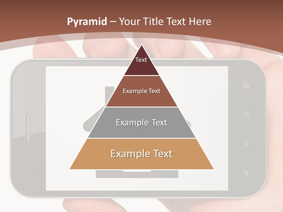 A Person Holding A Cell Phone With A House On It PowerPoint Template