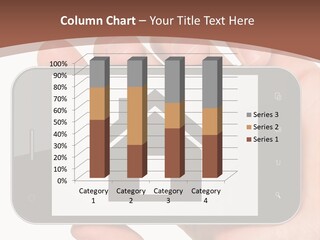 A Person Holding A Cell Phone With A House On It PowerPoint Template