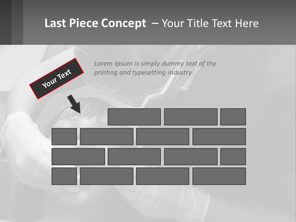 A Young Boy Getting His Teeth Checked By A Dentist PowerPoint Template