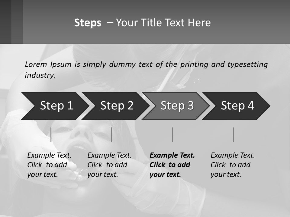 A Young Boy Getting His Teeth Checked By A Dentist PowerPoint Template