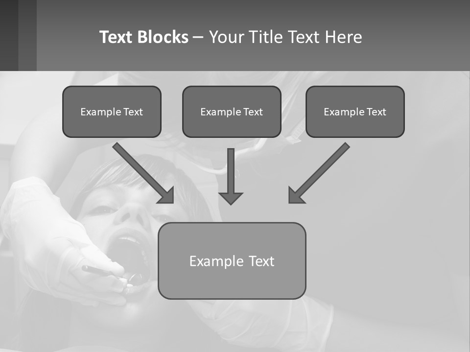A Young Boy Getting His Teeth Checked By A Dentist PowerPoint Template