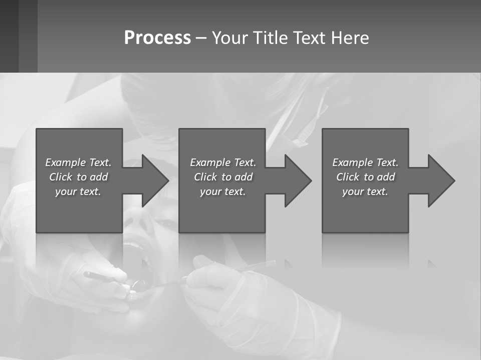 A Young Boy Getting His Teeth Checked By A Dentist PowerPoint Template