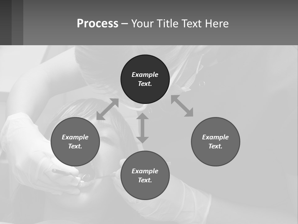 A Young Boy Getting His Teeth Checked By A Dentist PowerPoint Template