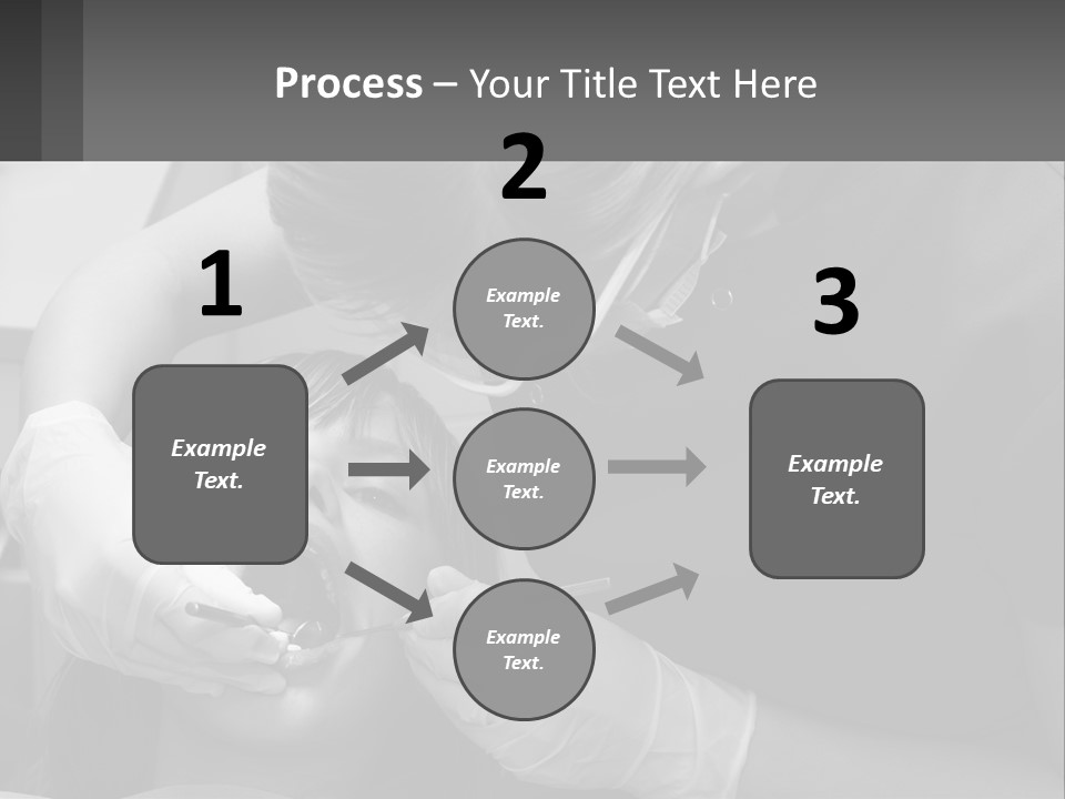 A Young Boy Getting His Teeth Checked By A Dentist PowerPoint Template