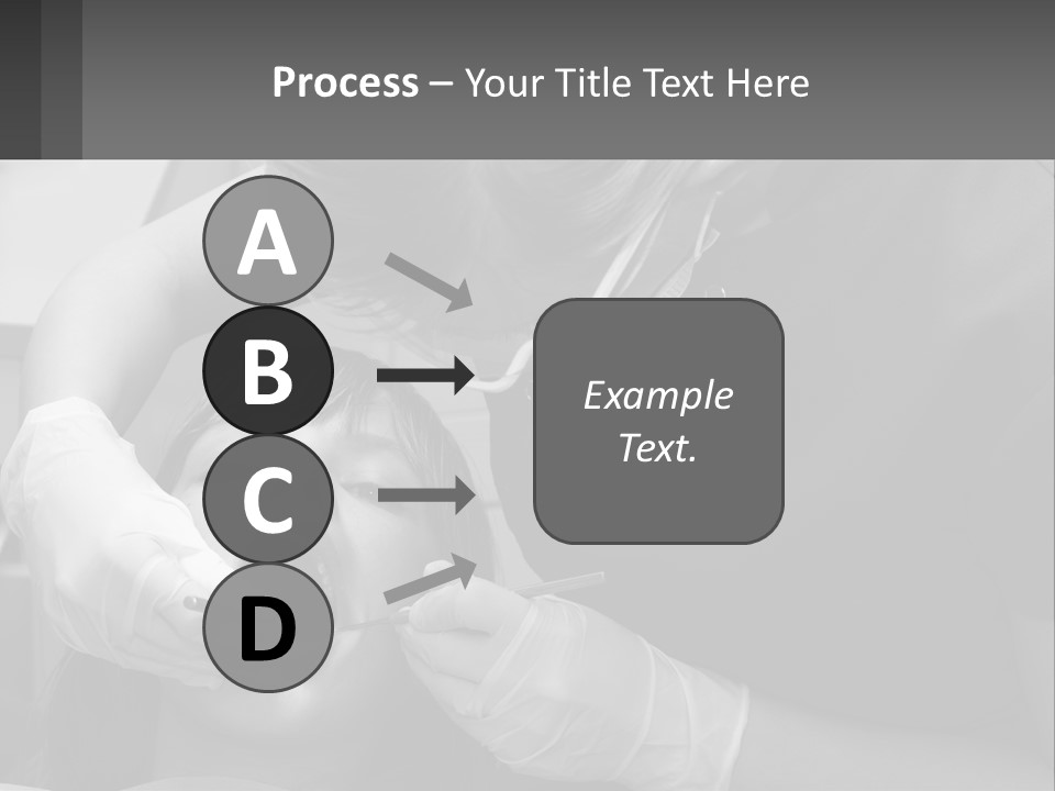A Young Boy Getting His Teeth Checked By A Dentist PowerPoint Template