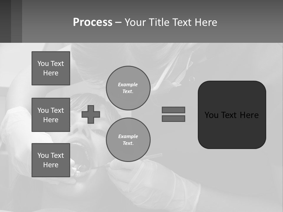 A Young Boy Getting His Teeth Checked By A Dentist PowerPoint Template