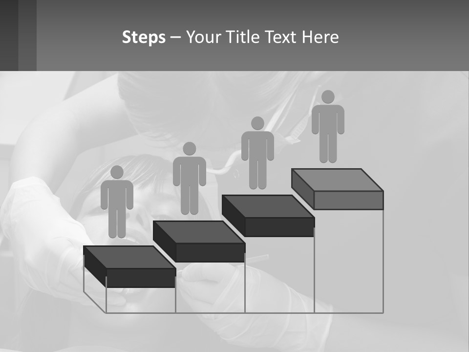 A Young Boy Getting His Teeth Checked By A Dentist PowerPoint Template
