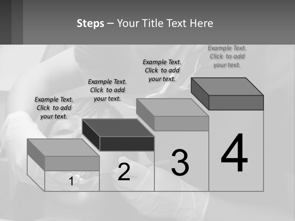 A Young Boy Getting His Teeth Checked By A Dentist PowerPoint Template