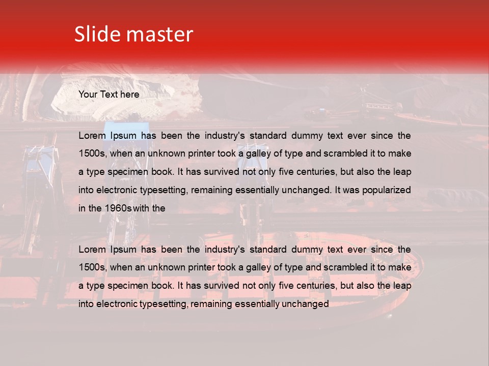 A Picture Of A Train On A Train Track PowerPoint Template