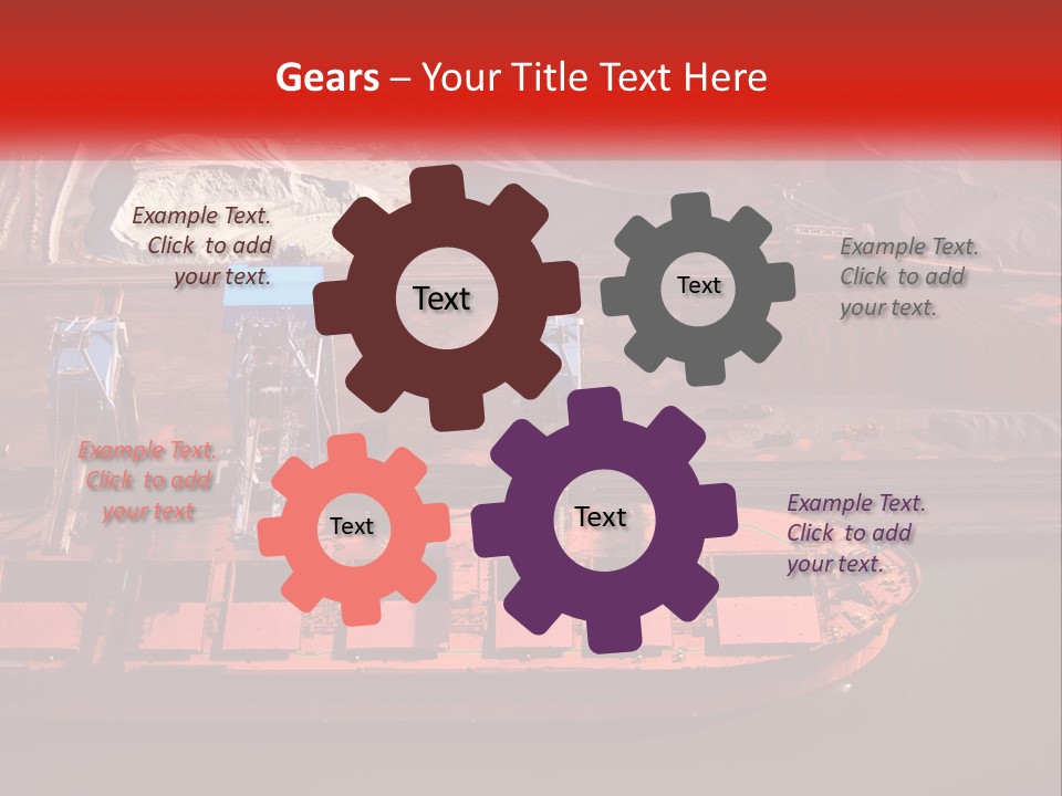 A Picture Of A Train On A Train Track PowerPoint Template