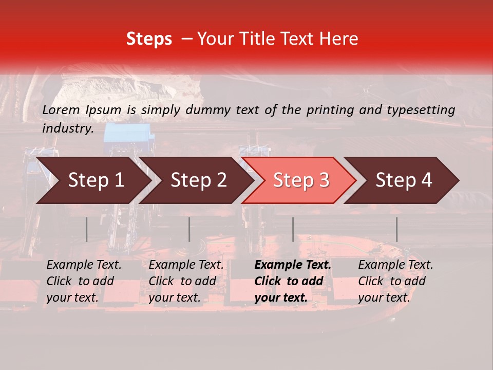 A Picture Of A Train On A Train Track PowerPoint Template