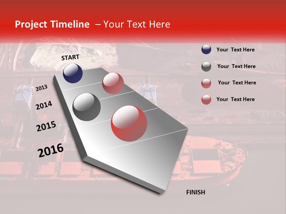 A Picture Of A Train On A Train Track PowerPoint Template