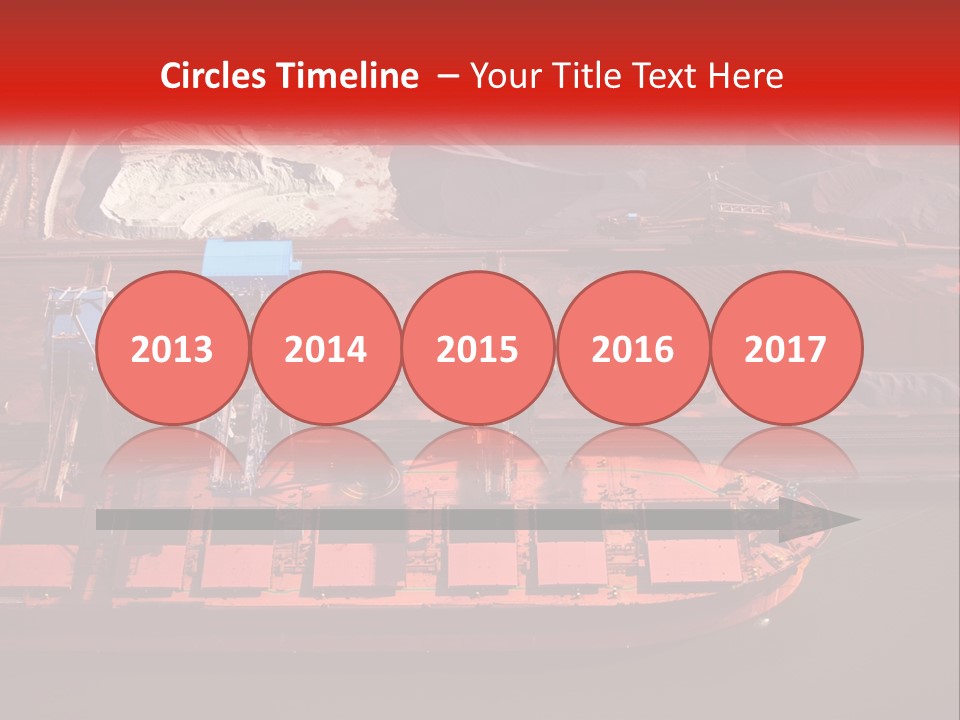A Picture Of A Train On A Train Track PowerPoint Template