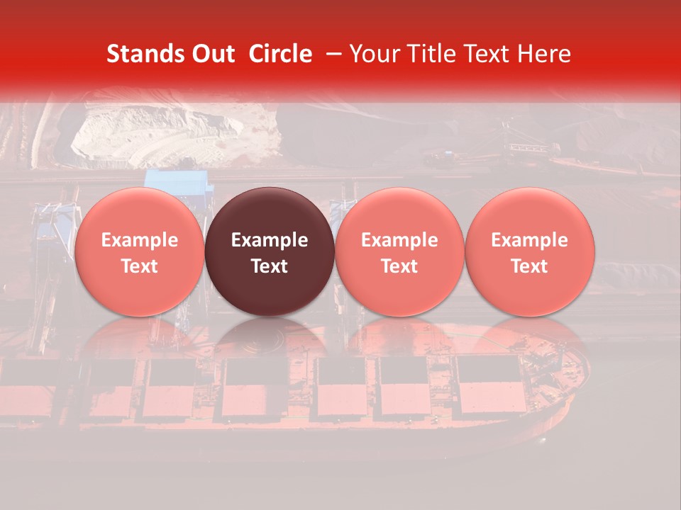 A Picture Of A Train On A Train Track PowerPoint Template