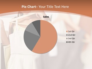 A Woman Is Looking At Her Clothes In The Mirror PowerPoint Template