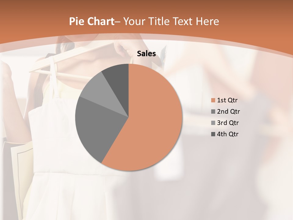 A Woman Is Looking At Her Clothes In The Mirror PowerPoint Template