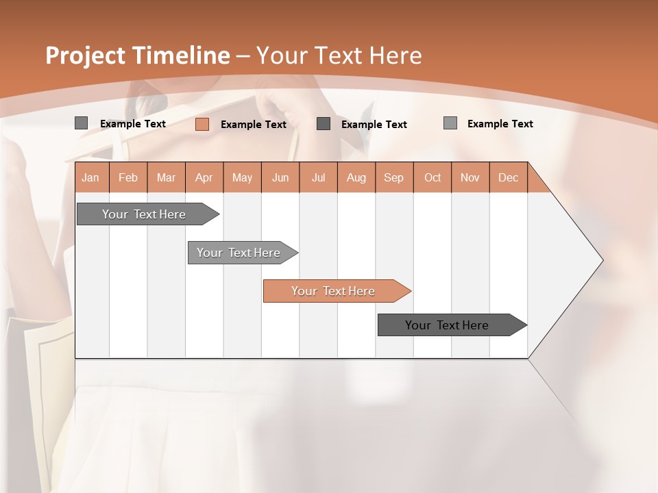 A Woman Is Looking At Her Clothes In The Mirror PowerPoint Template