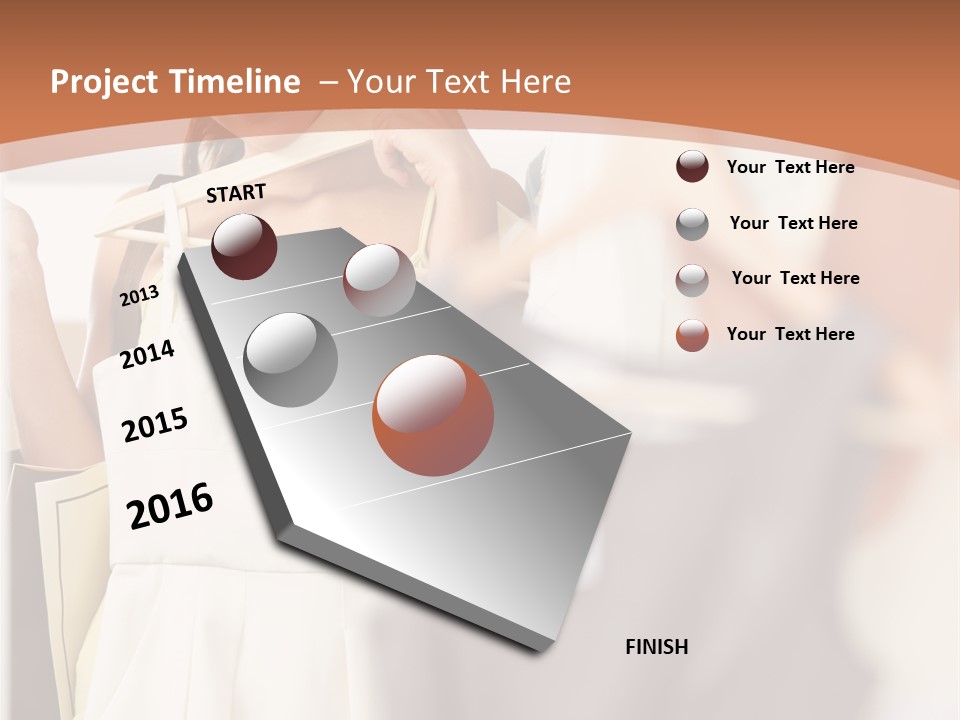 A Woman Is Looking At Her Clothes In The Mirror PowerPoint Template