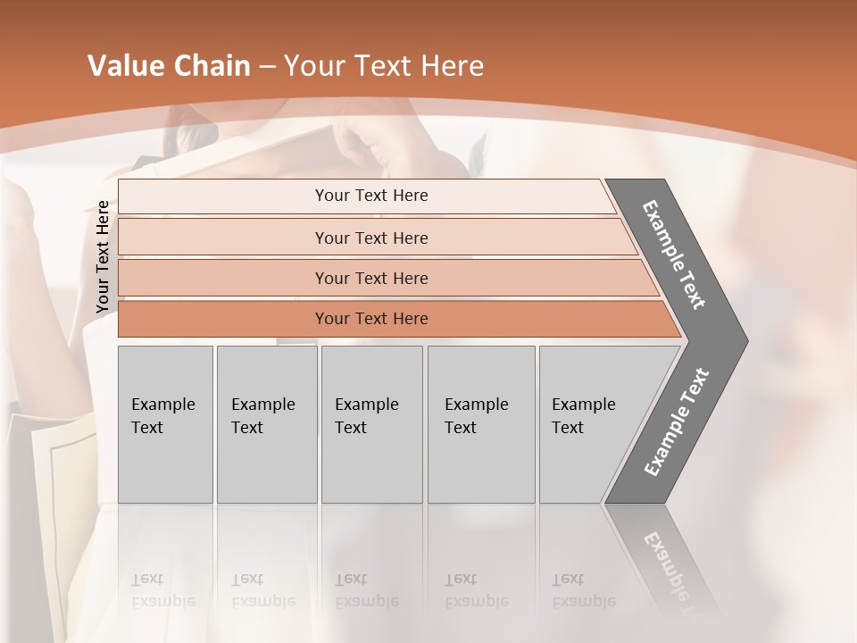 A Woman Is Looking At Her Clothes In The Mirror PowerPoint Template