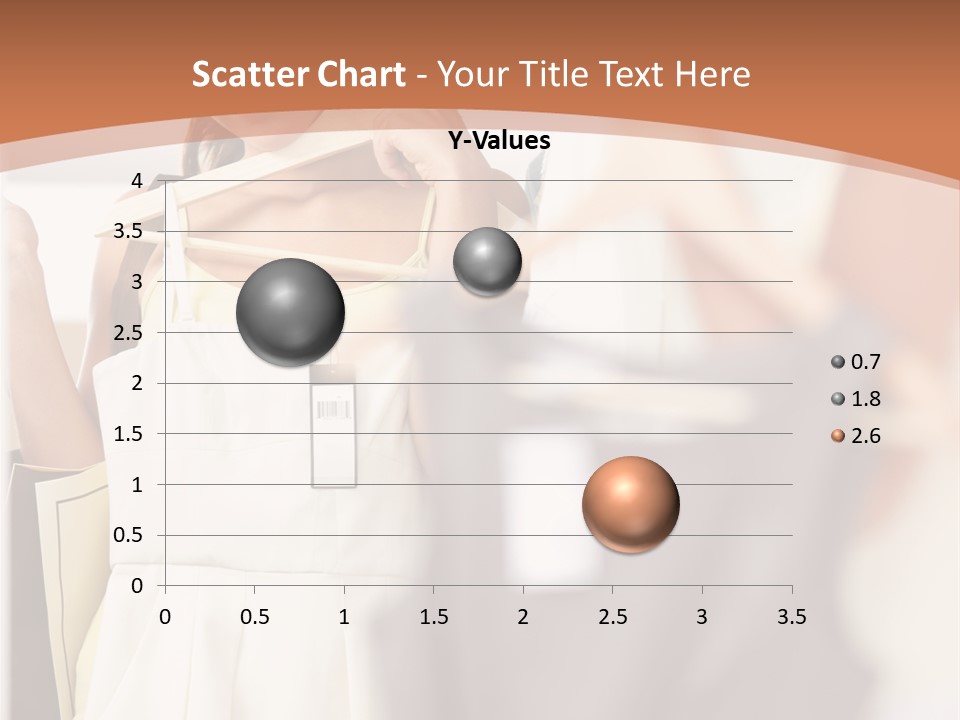 A Woman Is Looking At Her Clothes In The Mirror PowerPoint Template