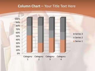 A Woman Is Looking At Her Clothes In The Mirror PowerPoint Template