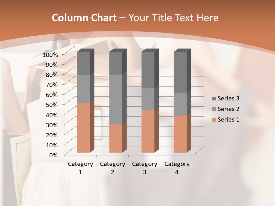 A Woman Is Looking At Her Clothes In The Mirror PowerPoint Template