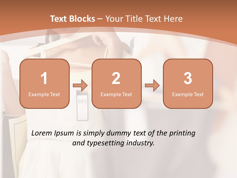 A Woman Is Looking At Her Clothes In The Mirror PowerPoint Template