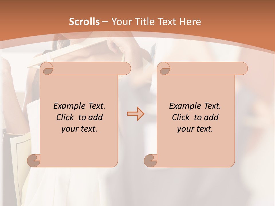 A Woman Is Looking At Her Clothes In The Mirror PowerPoint Template
