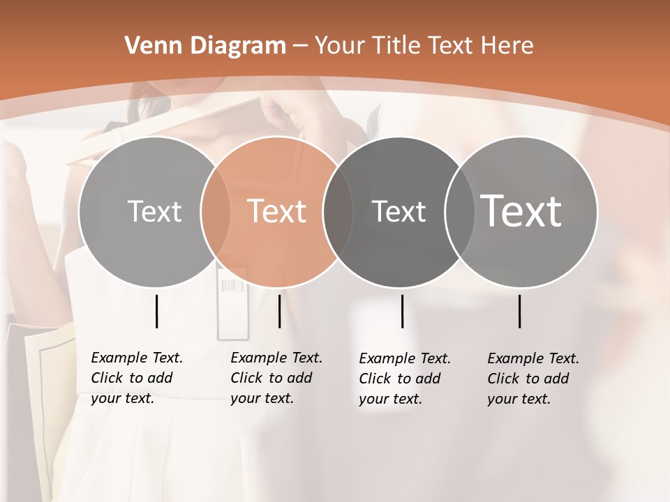 A Woman Is Looking At Her Clothes In The Mirror PowerPoint Template