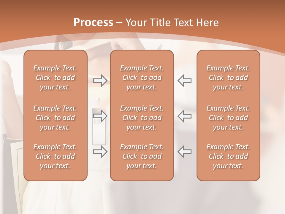 A Woman Is Looking At Her Clothes In The Mirror PowerPoint Template