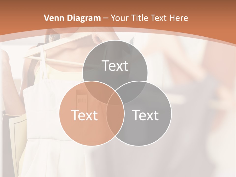 A Woman Is Looking At Her Clothes In The Mirror PowerPoint Template