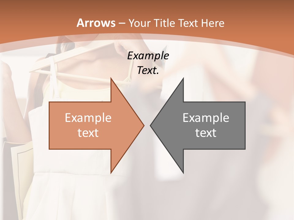 A Woman Is Looking At Her Clothes In The Mirror PowerPoint Template