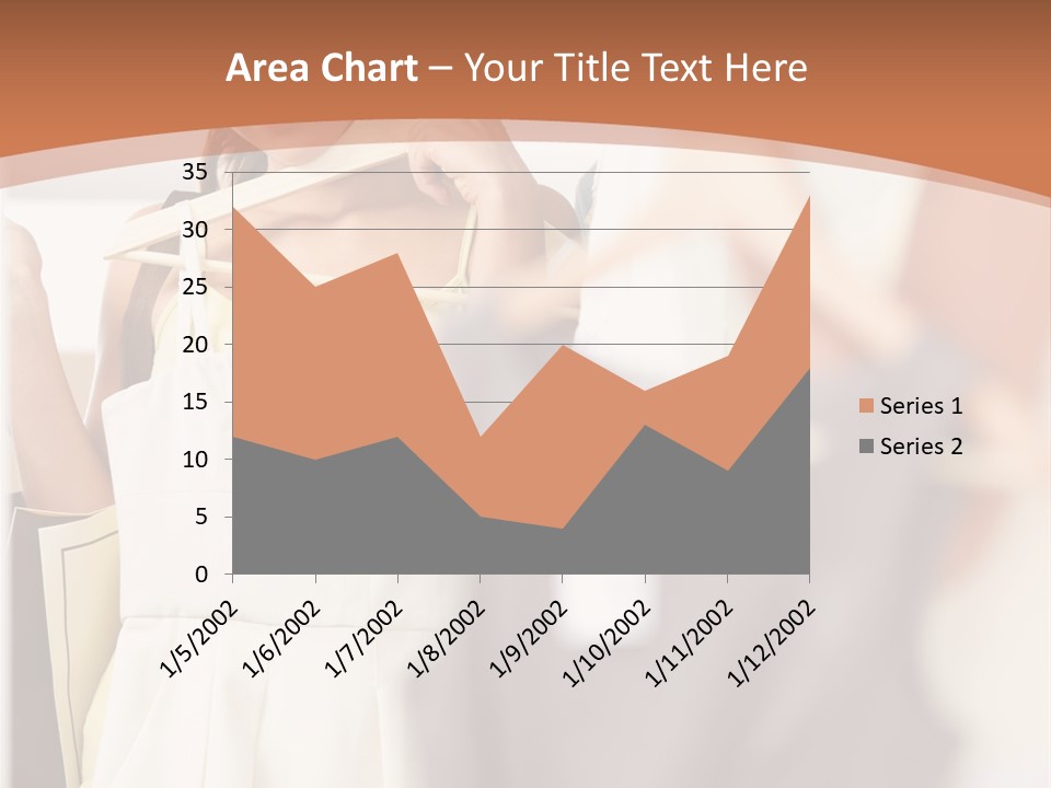 A Woman Is Looking At Her Clothes In The Mirror PowerPoint Template