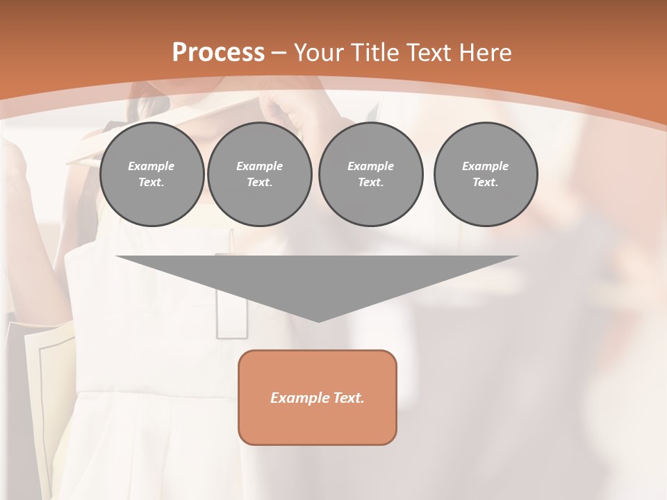 A Woman Is Looking At Her Clothes In The Mirror PowerPoint Template