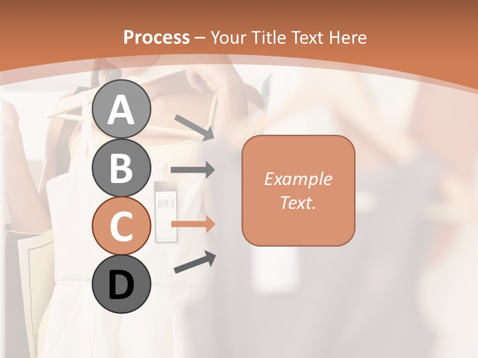 A Woman Is Looking At Her Clothes In The Mirror PowerPoint Template
