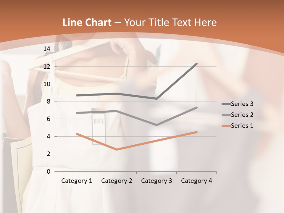 A Woman Is Looking At Her Clothes In The Mirror PowerPoint Template